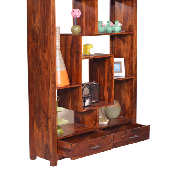 sheesham solid wood book shelf