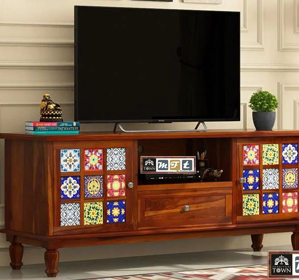 sheesham solid wood tv cabinet
