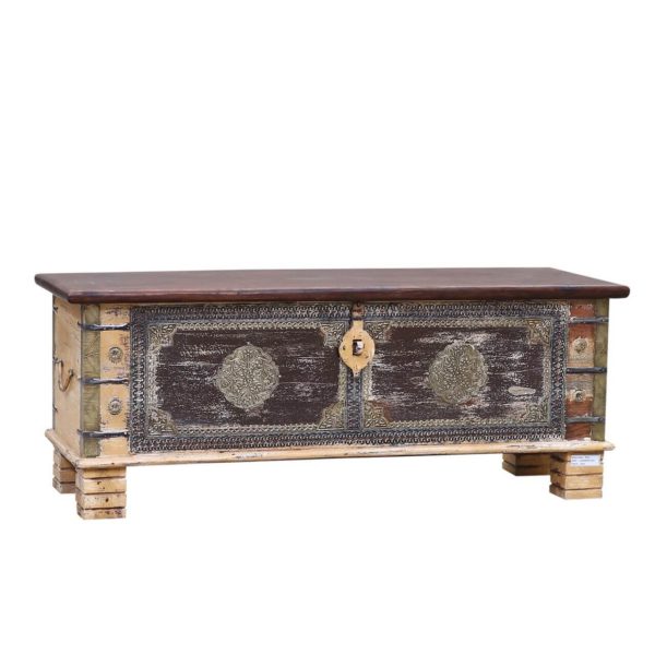 Wooden chest trunk distress