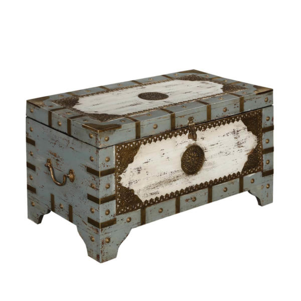 Wooden chest trunk distress