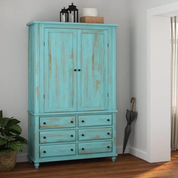 solid wood distress Finish Wardrobe