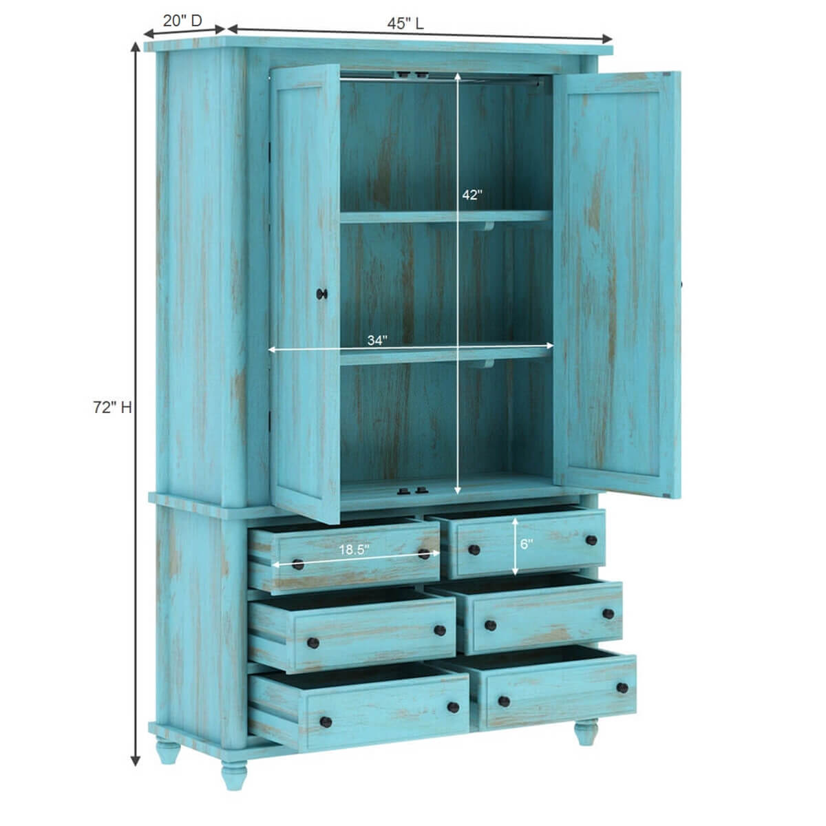 solid-wood-distress-Finish-Wardrobe- (50)