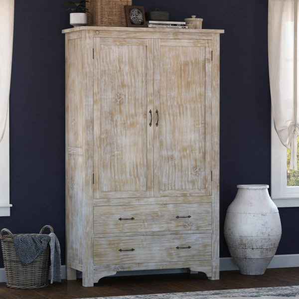 solid wood distress Finish Wardrobe